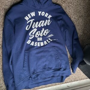 Navy Blue New York Juan Soto Baseball Sweatshirt